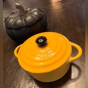 Orange Cast Iron Dutch Oven